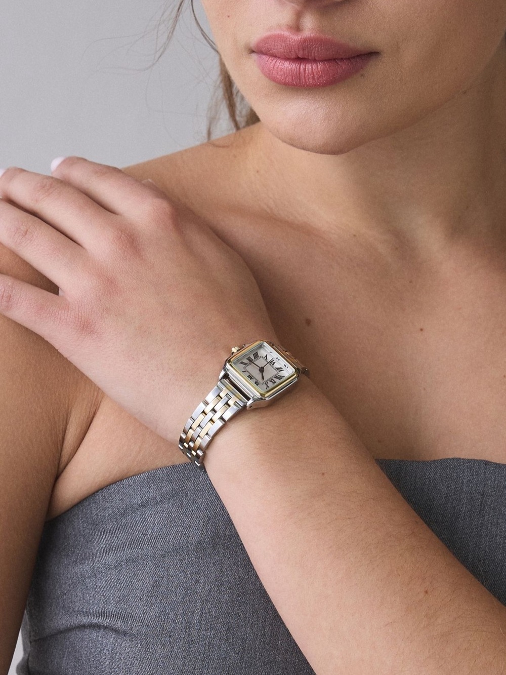 Urban Outfitters Parker Menswear Metal Watch ~ Mixed Metals
